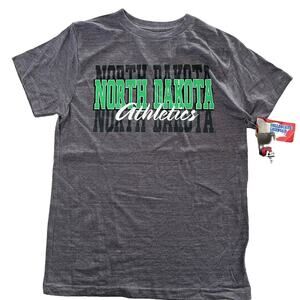OVB NCAA North Dakota Athletics Short Sleeve Tee Grey - Men's Size XXL 2XL